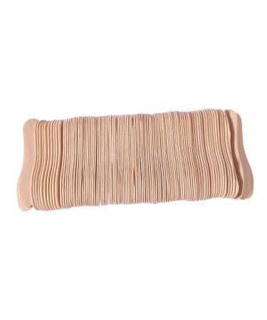 Condiment Spoons 100pcs Wooden Ice Cream Spoons Wood Taster Spoons Popsicle Paddles Spoon Spoons