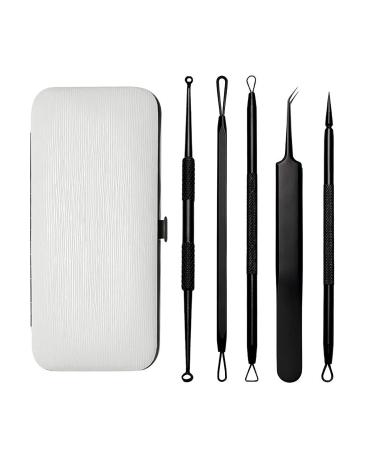 HEIMEABI Innovative Spring Earwax Cleaner Tool Set Earwax Removal Kit Ear Wax Removal 8-in-1 Ear Pick Tools Reusable Ear Cleaner Eye Scrub Cleansing Pads (A-A One Size)