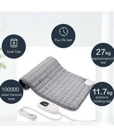 Electric Heating Blanket 60x30 cm - Underbed Heater Thermal Cushion for Cramps Pain Relief & Comfort - 6 Heat Settings EU Connector - Buy Online on SooperMarket.com