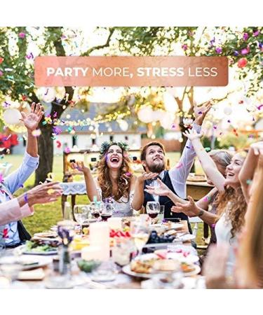 125 Disposable Heavy Duty Rose Gold Plastic Forks - Elegant Silverware for Catering, Events, Parties, Weddings - Stock Your Home - Buy Online on SooperMarket.com