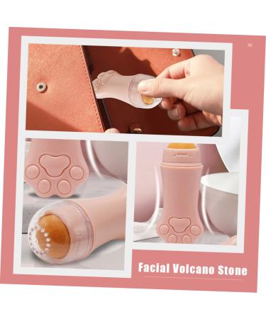NOLITOY Volcanic Stone Oil-Absorbing Ball Massager | Facial Skincare Tool for Oil Control | Pink Volcano Rock Cleaning Tool - Buy Online on SooperMarket.com