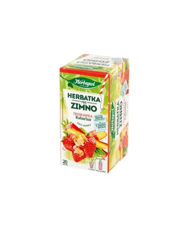 TRUSKAWKA RABARBAR Herbata Owocowa Naturalna Polska Herbapol