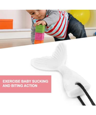 Silicone Fish Tail Baby Tooth Chew Necklace Teether Stick for Boys Girls (5 pack) - Buy Online on SooperMarket.com