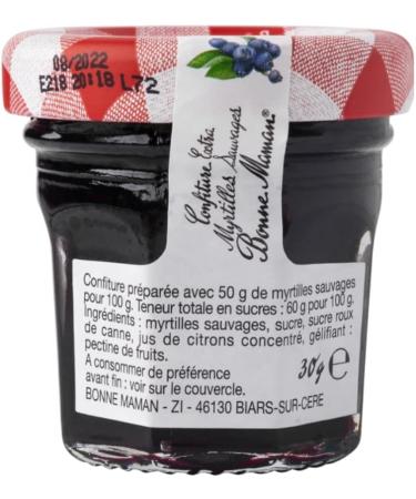 Bonne Maman Blueberry Mini Jam 15 x 30g - Buy Online on SooperMarket.com