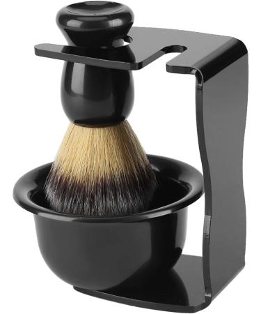 Premium Wood Wet Shaving Set for Men | 3-in-1 Razor Brush Bowl & Safety Razor Holder | Traditional Manual Shaving Tools - Buy Online on SooperMarket.com