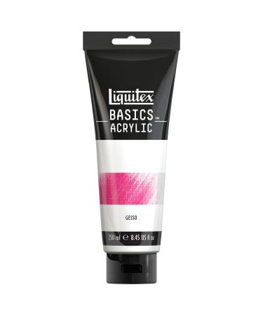 Liquitex BASICS Gesso Surface Prep Medium, 250ml (8.4-oz) Tube, White White 8.45 Fl Oz (Pack of 1)