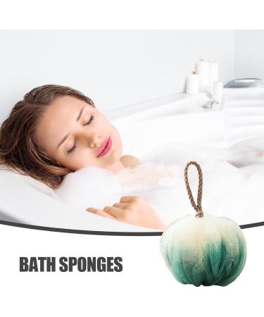 Large Loofahs for Shower Exfoliation Bath Sponge Super Soft Exfoliation Bath Sponge Dual-Use Foaming Bath Ball for Travel Home Hotel Green - Buy Online on SooperMarket.com