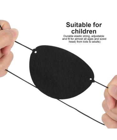 YGDZ 12pcs Soft Felt Eye Patches for Lazy Eye - Adjustable Eye Mask for Adults & Kids - Black - Buy Online on SooperMarket.com