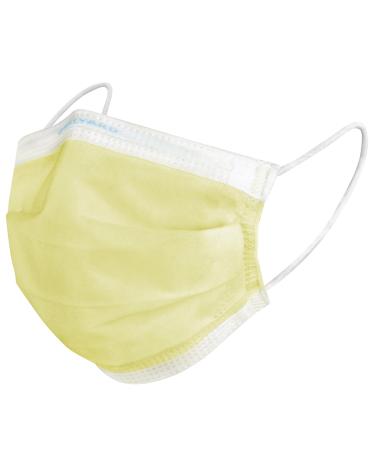 HALYARD FLUIDSHIELD 1 Disposable Procedure Mask w/SO SOFT Lining and SO SOFT Earloops Yellow Level 1 25867 (Case of 500)