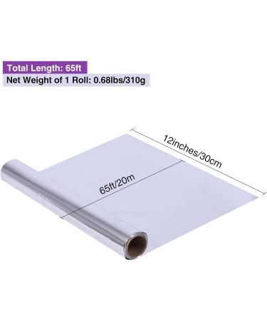 Lineslife Heavy Duty Non-Stick Aluminum Foil Wrap 12x65' - Pack of 4 | Thicker, 65 Sq Ft Aluminum Roll - Buy Online on SooperMarket.com