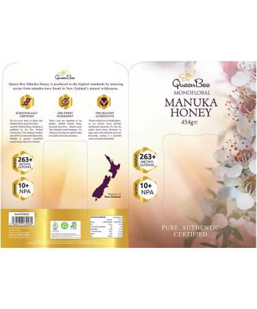 Queen Bee Manuka Honey MGO 263+ 454g - Buy Online on SooperMarket.com