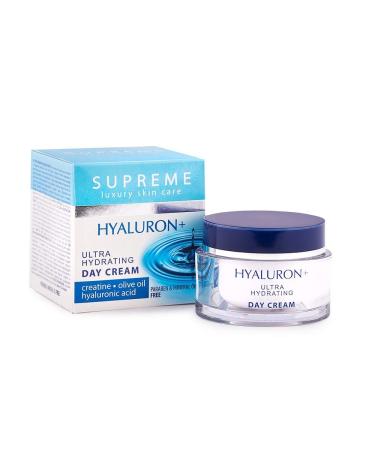 Hyaluronic Acid Day Cream with Creatine Ultra Hydrating Anti-Wrinkle Paraben & Mineral Oil Free 50ml (1.66 fl.oz)