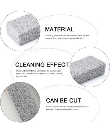 4 Pcs Pumice Stone for Toilet Cleaning Block Hard Pumice Toilet Cleaner for Toilet Tiles Bath Pool Grills Sink Stains Removal Tool - Buy Online on SooperMarket.com
