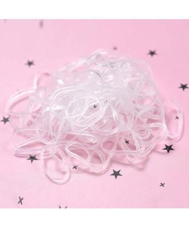 Youxuan 1000-Pack Clear Small Elastic Hair Ties for Girls - Non-slip Rubber Bands - Buy Online on SooperMarket.com