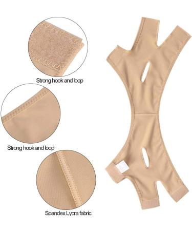 Facial Lifting Slimming Belt - V Shape Lift Up Thin Mask for Double Chin Reduction - Breathable Compression Strap for Face Contouring (Size M) - Buy Online on SooperMarket.com
