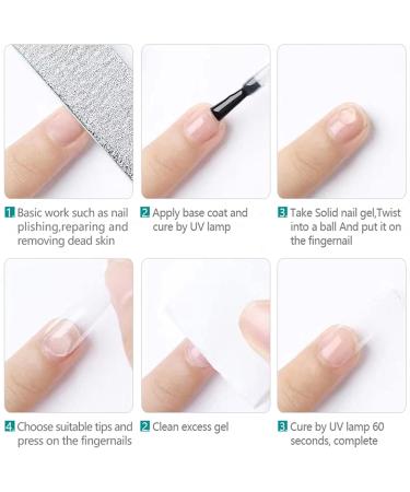 240 Pieces Full Cover Nail Tips - Clear Almond Shape No Wrinkle 12 Sizes Included | Perfect for DIY Manicure & Press-On Nails | International Shipping Available - Buy Online on SooperMarket.com