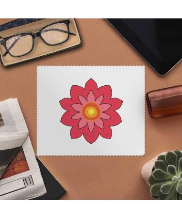 Buy 2 x 'Pink Flower' Microfiber Lens/Eyeglass Cleaning Cloths - International Shipping Available - Buy Online on SooperMarket.com