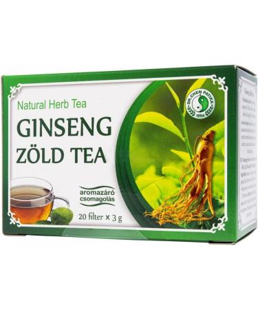 Dr Chen Ginseng Root with Green Tea Traditional Natural Herbal Blend 20 Teabags - Buy Online on SooperMarket.com