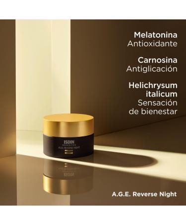 ISDIN Isdinceutics A.G.E Reverse Night | Anti-ageing night repair cream with melatonin | (50ml) Night Cream - Buy Online on SooperMarket.com