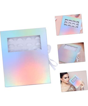 Buy Mikinona False Eyelash Packaging Box | Stylish Lash Holder & Organizer - Empty Cases with Tray & Support Paper (27.5x22cm) for Easy Storage - Buy Online on SooperMarket.com