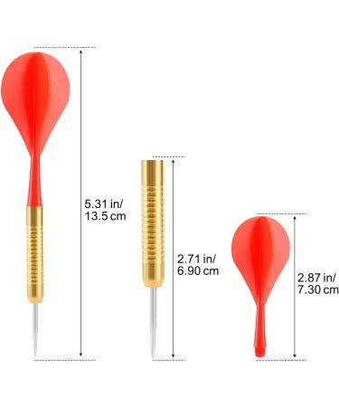 Accmor 18 Pcs Steel Tip Darts Set for Bar Dart, Metal Darts for Dartboard - Buy Online on SooperMarket.com