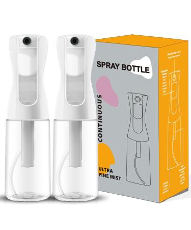 Amoyox Spray Bottle for Hair 2pack 200ml/6.8oz Fine Mist Spray Bottle Ultra Fine Continuous Spray Water Bottle Fine Mist Sprayer for Hair Styling Plants Cleaning Misting & Skin Care Clear