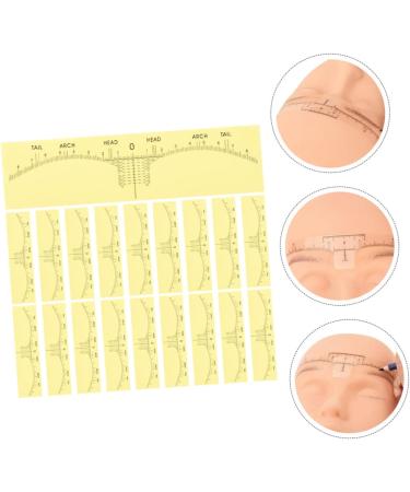 ORFOFE 50Pcs eyebrow tattoo ruler makeup tools make up kit measuring eyebrow shaper Simple set Miss - Buy Online on SooperMarket.com