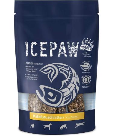 ICEPAW Cod Slices for Dogs - Dental Care Snack | Dried Cod Skin | 1 Bag (4 Pieces) - International Shipping Available - Buy Online on SooperMarket.com