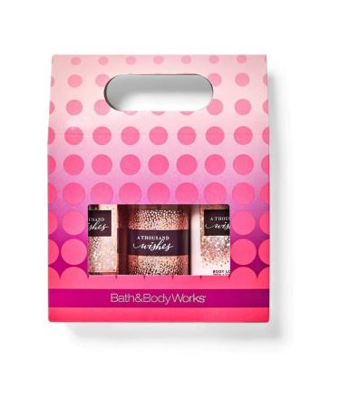 Bath & Body Works A Thousand Wishes Mini Body Set - Shower Gel, Lotion & Mist | 3 Piece Moisturizing Set - Buy Online on SooperMarket.com