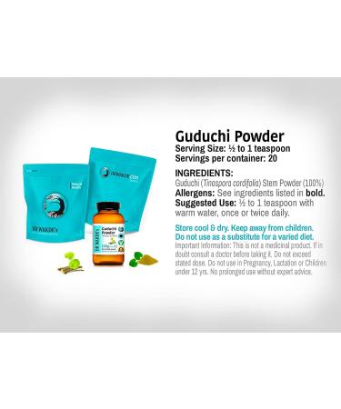 Buy Guduchi Powder (Tinospora cordifolia) 100g - Immune Support & Wellness Supplement - International Shipping Available - Buy Online on SooperMarket.com