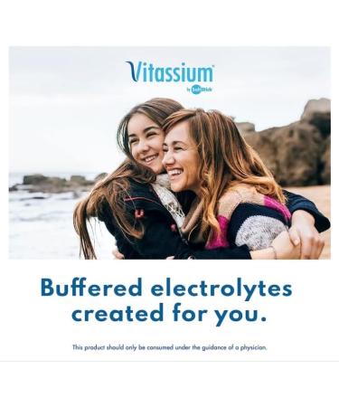Vitassium FastChews - Fruit Punch Flavored Chewable Electrolytes - Sodium and Potassium for Rapid Relief - Non-GMO Vegan Gluten & Allergen Free - 60 Electrolyte Tablets Per Bottle - Buy Online on SooperMarket.com