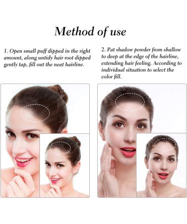 Hair Line Powder Hairline Shadow Cover Up Powder Hair Concealer Powder Fill in Thinning Hair Beauty Cosmetics(Black) - Buy Online on SooperMarket.com