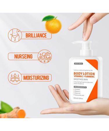 Trendyfave Turmeric Body Lotion Body Moisturiser With Turmeric And Vitamin C Remove Dark Spots Moisturizing Body Lotion for Dry Skin Body Skin Care Smooth Skin Large-capacity 200ml - Buy Online on SooperMarket.com