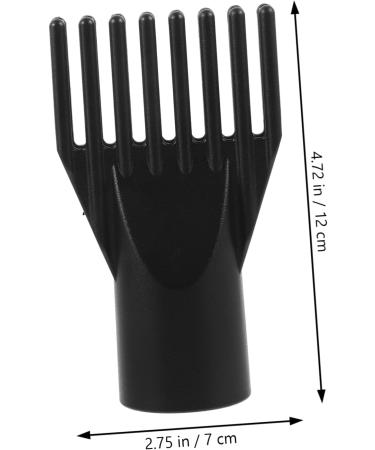 FRCOLOR Water Blower for Pets Pet Dryer Nozzle Replacement of Dryer Nozzle Pet Hair Dryer Hair Dryer Comb Universal Comb Hair Dryer Attachment Hair Styling Nozzle Universal Appendix Accessories ABS 12.00X7.00X4.00CM Black - Buy Online on SooperMarket.com