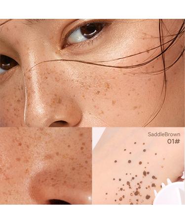 Erinde Liquid Freckle Pen Stamp in 01 Saddle Brown - Waterproof, Long Lasting, Quick Dry Freckles Makeup for Natural Sunkissed Look - Buy Online on SooperMarket.com