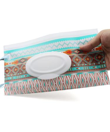 Portable Baby Wipe Dispenser | Refillable & Reusable Travel Wet Wipe Pouch (2 Pack) - Buy Online on SooperMarket.com