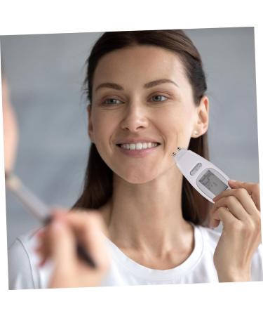 OSALADI 1 Set Moisture Tester Moisture Meter Skin Softness Analyzer Skin Analyzer Device Skin Analyser Facial Moisture Monitor Facial Monitor Skin Detector Pen Abs Face Sensor White - Buy Online on SooperMarket.com