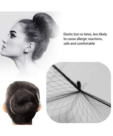 100 Pcs Hair Nets - Invisible Elastic Edge Mesh for Wig & Bun Fixation - Black Ladies Hair Accessories - Buy Online on SooperMarket.com