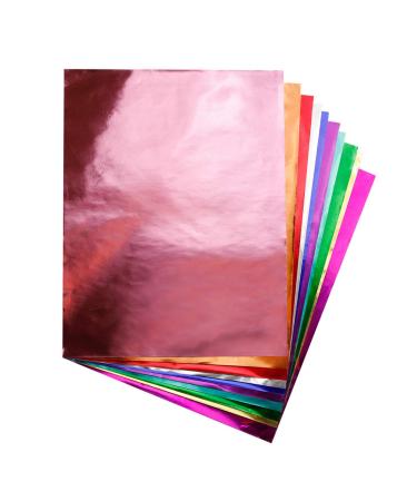 Hygloss Products Metallic Foil Paper - Great for Arts & Crafts  Classroom Activities & Artists - 8.5 x 10 - 2 Each of 10 Colors (Colors May Vary) - 20 Sheets 10 Colors may vary 20 Sheets