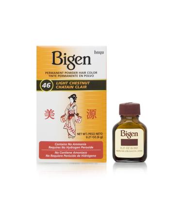 Bigen Permanent Powder Hair Color 46 Light Chestnut  0.21 Ounce (Pack of 1) 46 Light Chestnut 0.21 Ounce (Pack of 1)