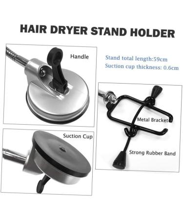 Beavorty Hair Rack Storage Hands Rotating Bracket Bathroom Cup Blow Stand Dryer Hand Suction Holder - Buy Online on SooperMarket.com