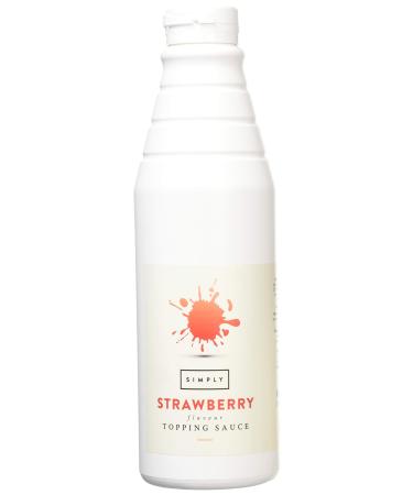 Simply Strawberry Topping Sauce 1 kg Strawberry 1 kg (Pack of 1)