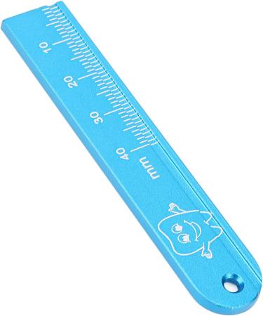 Lizealucky Dental Ruler - Endo Ruler for Accurate Measurements | Aluminum Alloy Oral Gauge | AutoClavable Endodontic Instrument in Blue - Buy Online on SooperMarket.com