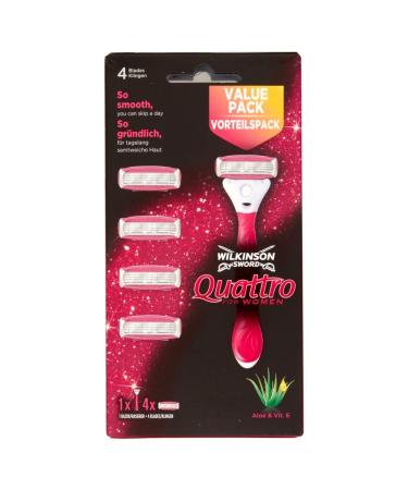 Wilkinson Sword Quattro For Women Plus 4 Blades