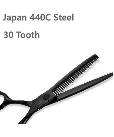 Purple Dragon 440C Hair Salon Cutting Shear & Thinning Scissor Set 6 Inch with Bag - Professional Japan Barber Hairdressing Shears - Buy Online on SooperMarket.com