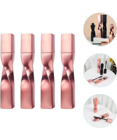 KALLORY 4pcs Eyelash Brush Empty Tube Lip Balm Containers Eyebrow Brush Mascara Tubes Empty Rose Gold Line 11.5x1.8cm Rose Gold - Buy Online on SooperMarket.com