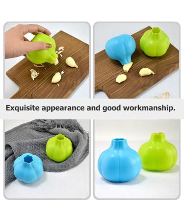 UPKOCH Garlic Peeling Machine 4 Pack Silicone Garlic Peelers Garlic Skin Remover Garlic Peel Tool Garlic Roller Silicone for Garlic Rubber Garlic - Buy Online on SooperMarket.com