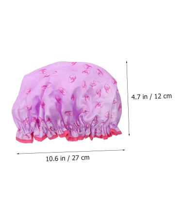 Healeved 2pcs Double-layer Satin-lined Shower Caps for Women - Peva Lining, Hair Drying Turban, Bathing Cap - Buy Online on SooperMarket.com