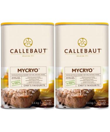 Callebaut - Mycryo Cocoa Butter Powder - 600g (Pack of 2)