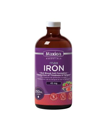 Maxion Iron Blood Booster Supplement to Combat Iron Deficiency Anemia Fight Fatigue and Build Blood Cells 250ml (1)